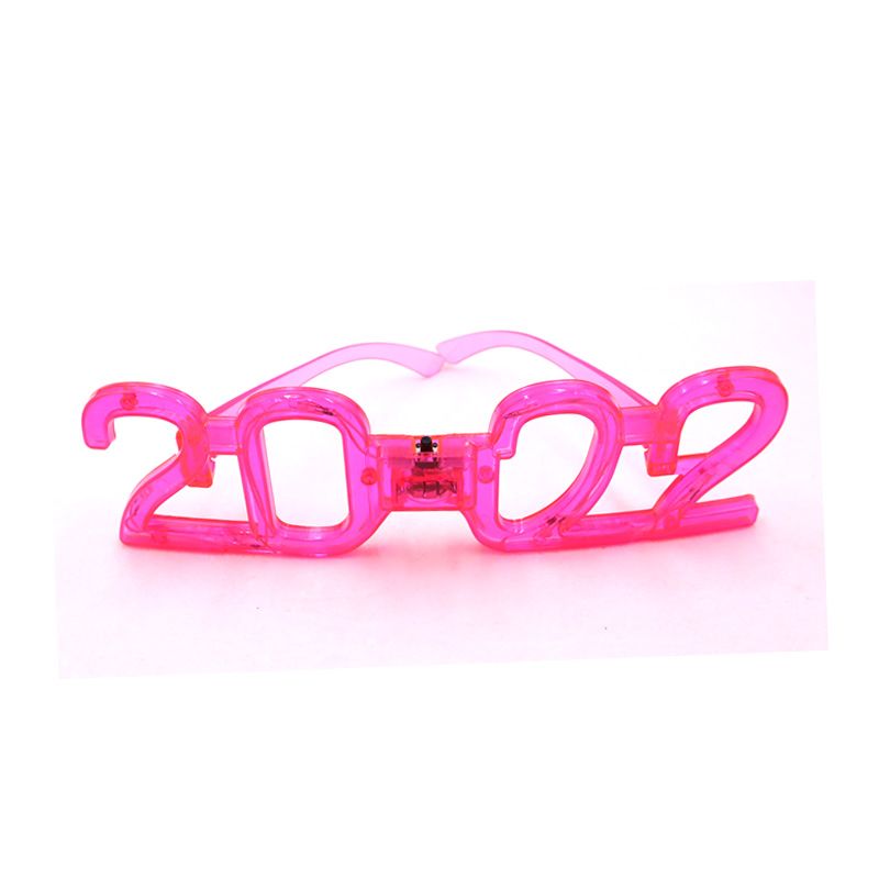 灯泡六灯2022发光数字眼镜 闪光新年2022眼镜 跨年晚会闪光用品详情图5