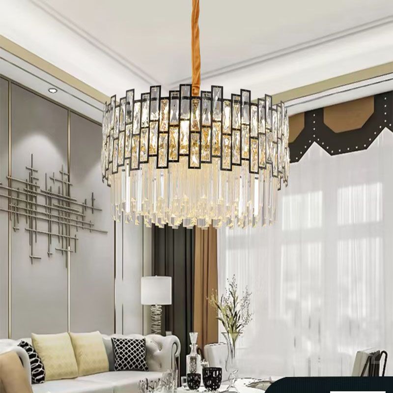Light luxury crystal chandeliers, bedroom chandeliers, dining room chandeliers, club chandeliers, living room chandeliers details Picture