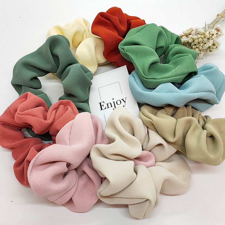 Twill pig large intestine hair band full figure