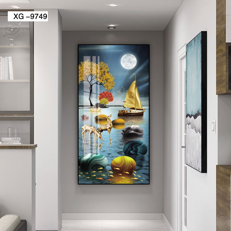Abstract Geometric Living Room Triplet Decorative Painting Modern Simple Light Luxury Sofa Background Wall Spray Painting Porch Painting Custom undefined