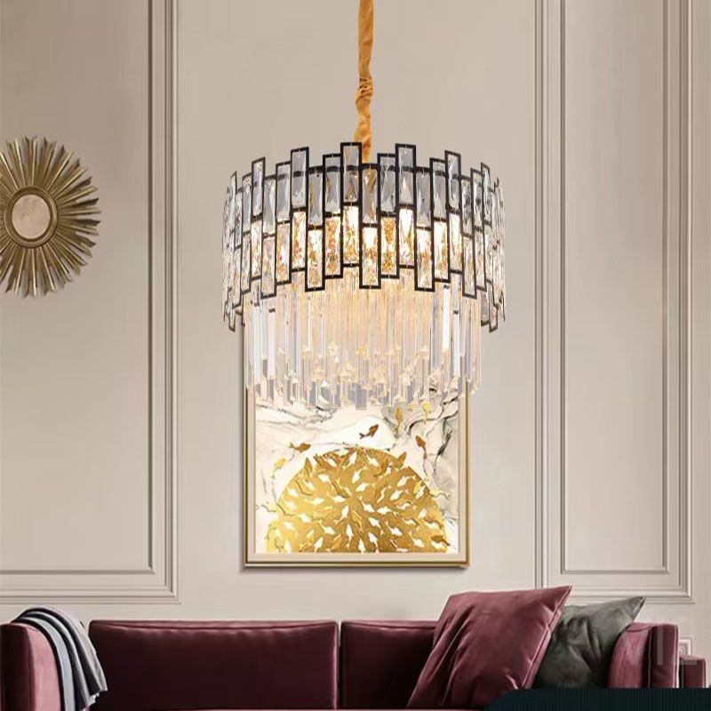 Light luxury crystal chandeliers, bedroom chandeliers, dining room chandeliers, club chandeliers, living room chandeliers Specification image