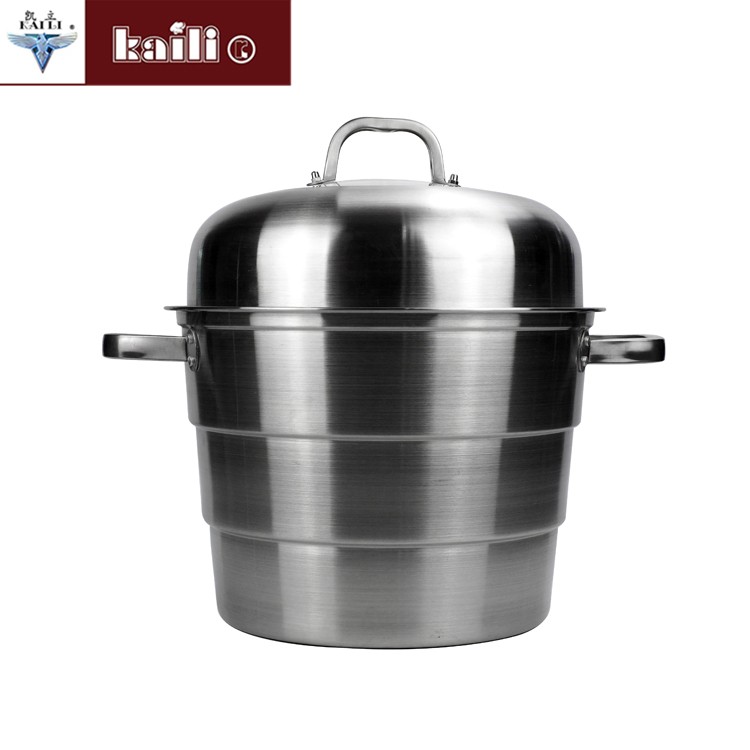 Stainless steel multi-functional three-layer steamer, multi-purpose steel ear steamer, thickened household steamed buns and mantou, gas stove cookware detail image 1