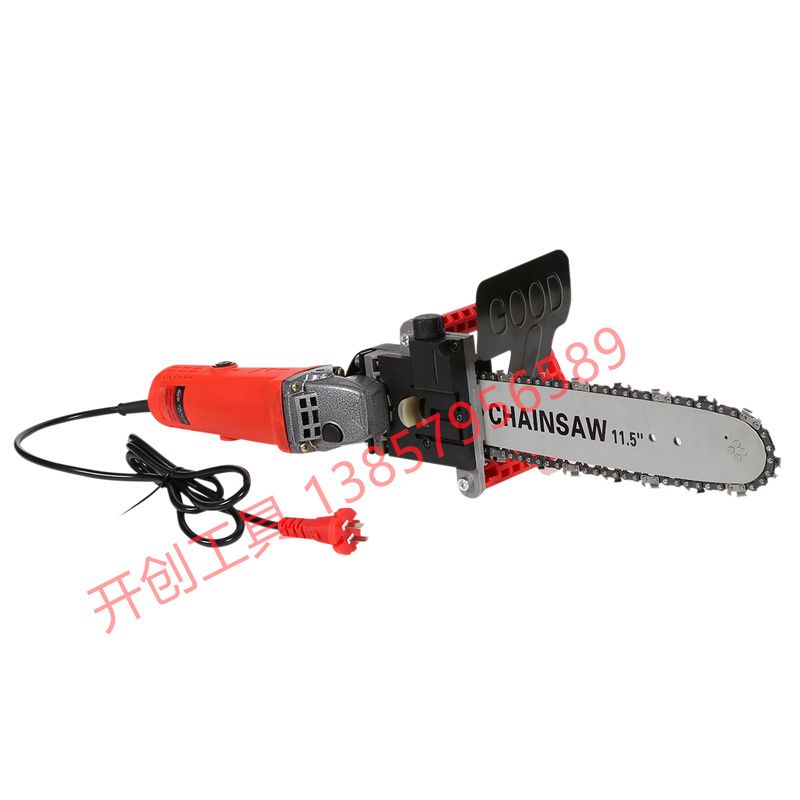 Garden machinery high-power electric chain saw chain saw logging saw free installation Angle grinder conversion saw head high quality B model full figure