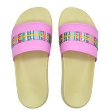 New genuine leather casual slippers for summer, round head metal chain buckle thick-soled flip-flops for women to wear outside, 1029