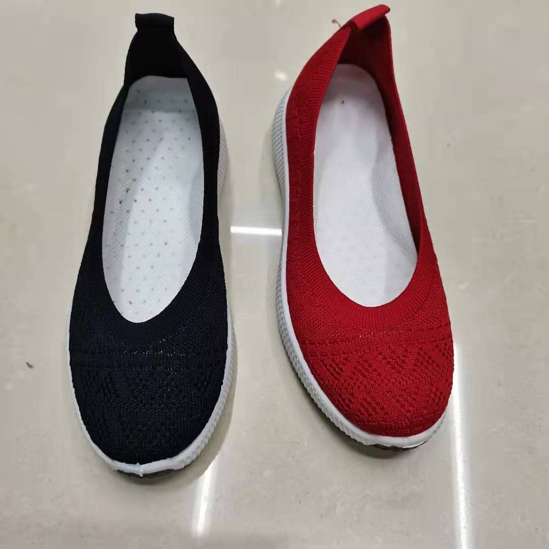 New breathable soft-soled walking shoes for export, Korean-style casual flying woven shoes, custom-made export bestsellers 59