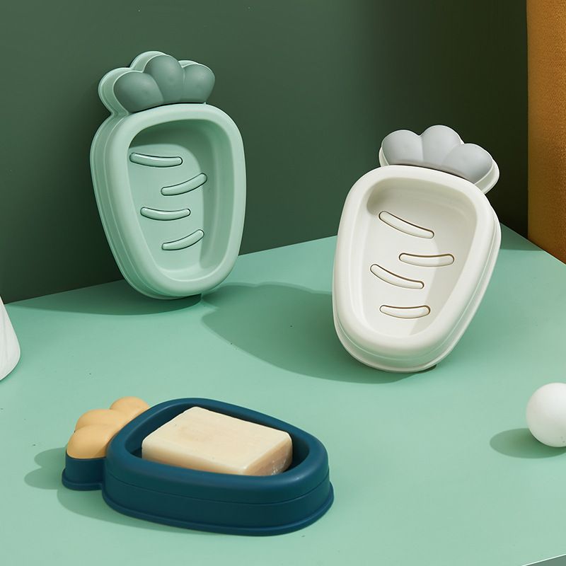 Radish soap box, creative soap rack, no-hole soap storage rack, soap box, draining bathroom soap rack Specification drawing