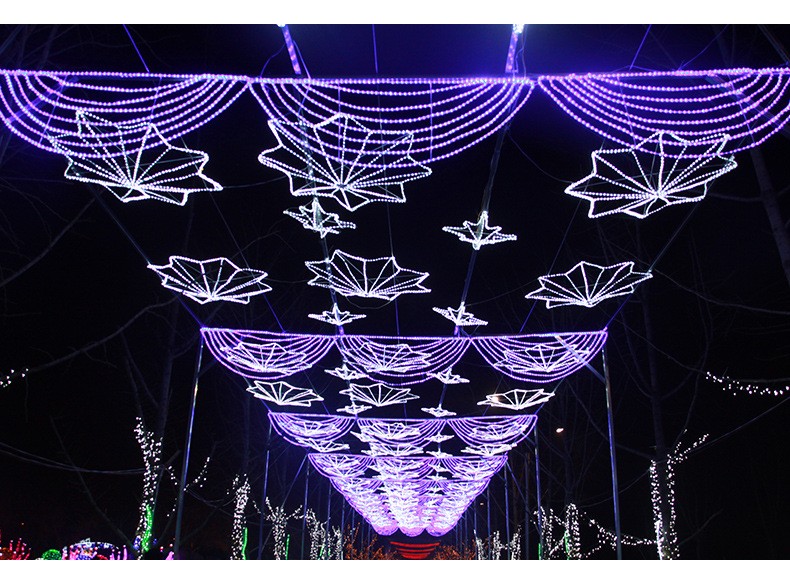 LED灯串100米2000灯彩灯闪灯串灯节日圣诞元旦户外装饰防水装饰灯详情图6