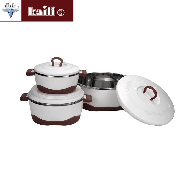Three-piece set of stainless steel inner pot insulated rice cooker details Picture