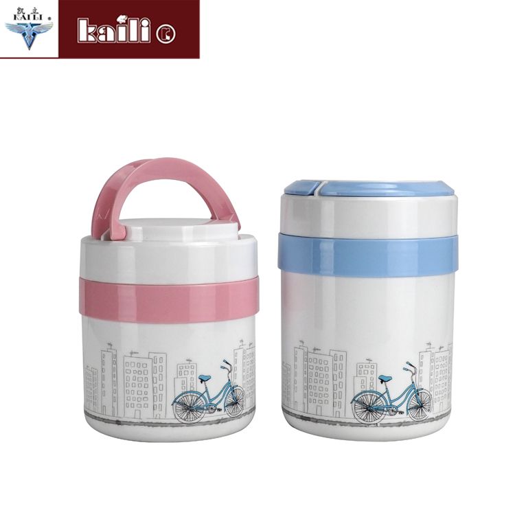 Stainless steel insulated pot for students and office workers, portable lunch box, extra-long insulated large-capacity bento pot