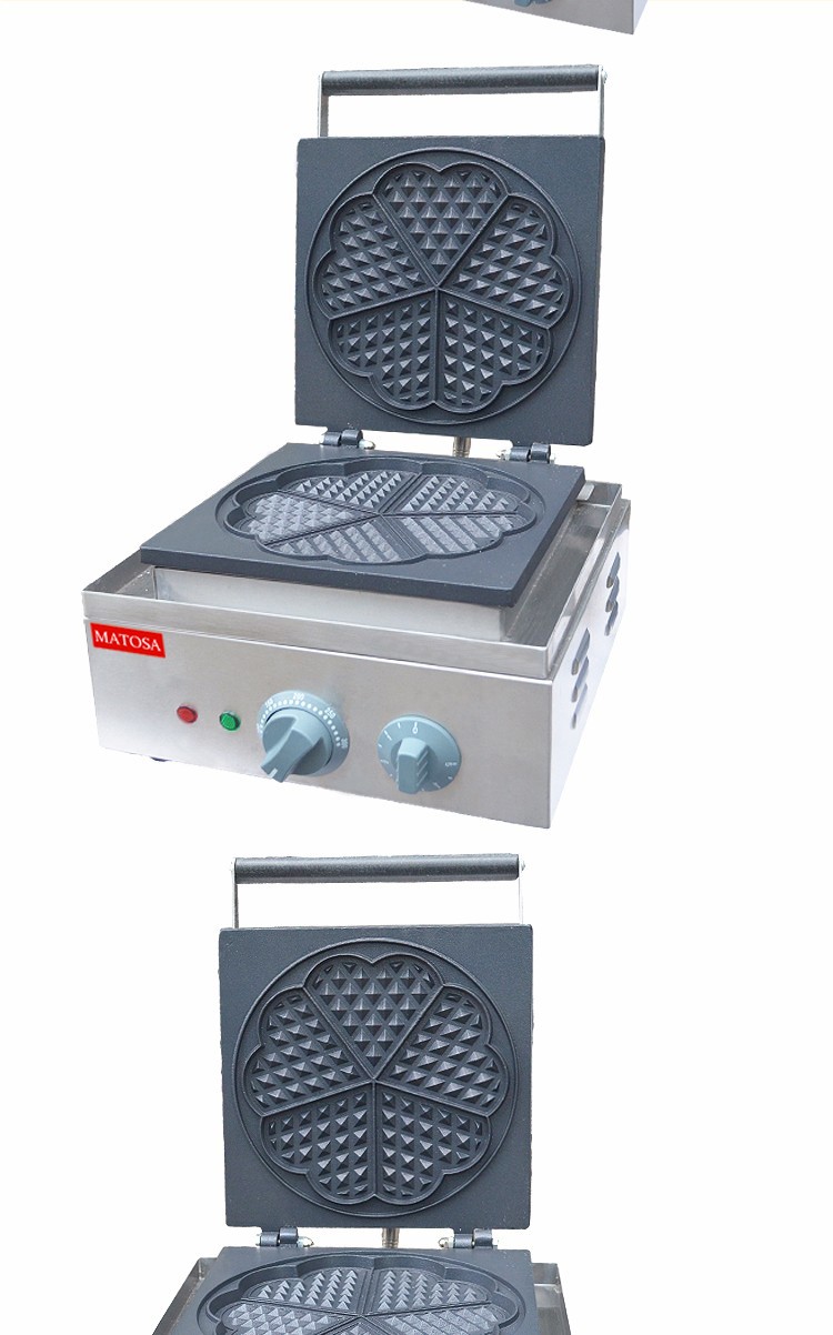 商用电热心形华夫炉FY-215单头华夫饼烤饼机松饼机小吃设备详情图3