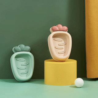 Radish soap box, creative soap rack, no-hole soap storage rack, soap box, draining bathroom soap rack Item Picture
