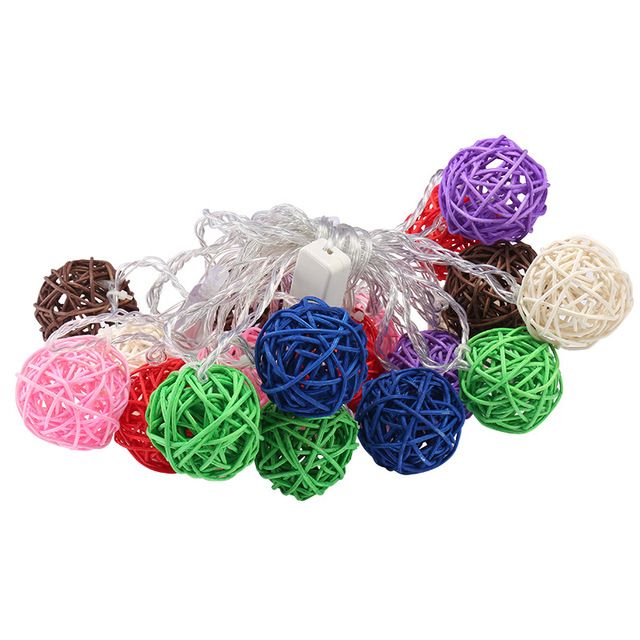 5cm LED light string, Thai sepak takak light string, starry sky light, wedding decorative light, ins Christmas small colorful light string Item Picture