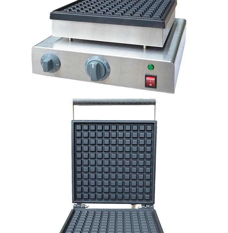 Horno de waffle eléctrico FY-2206-2D comercial muffins máquina cuadrado waffle plaga snack equipment detail image 5