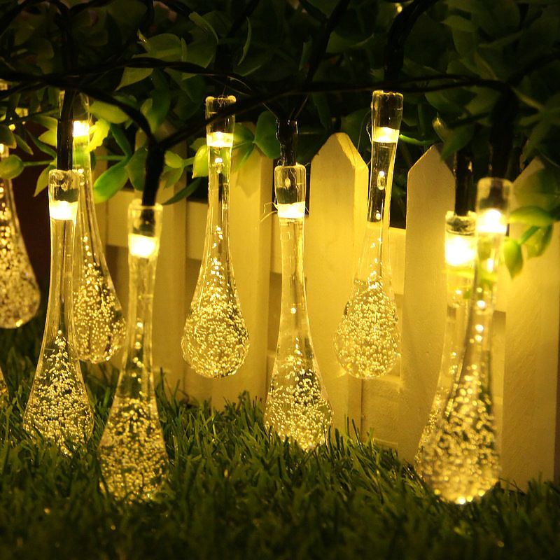LED太阳能小彩灯户外防水满天星圣诞灯串阳挂件台花园庭院装饰灯图