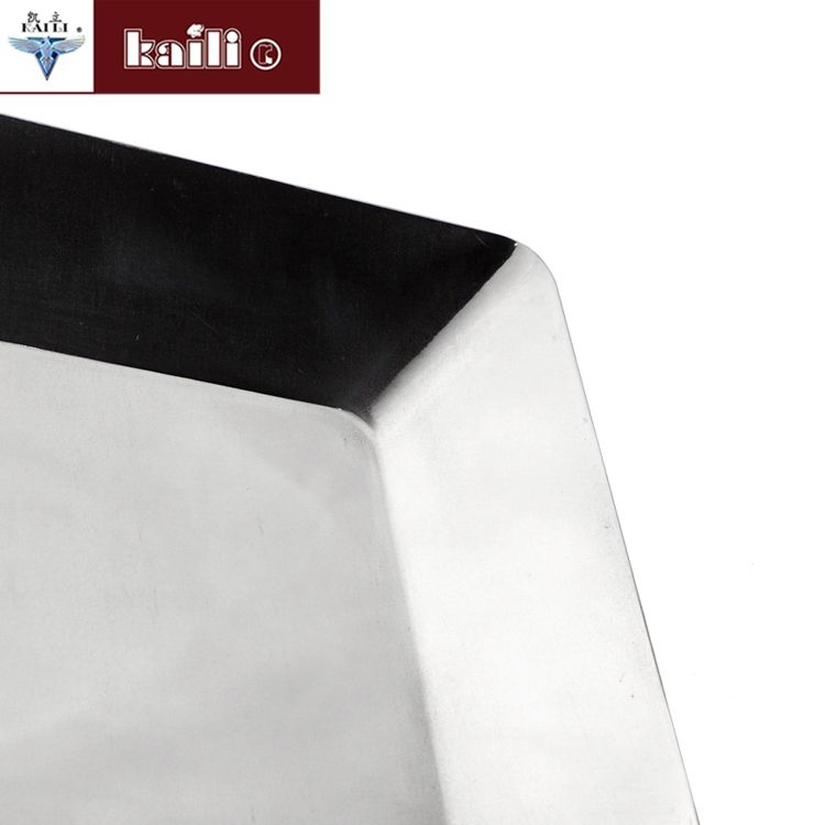 不锈钢长方盘客厅酒店水果盘蛋糕点心盘糖果盘工艺盘细节图