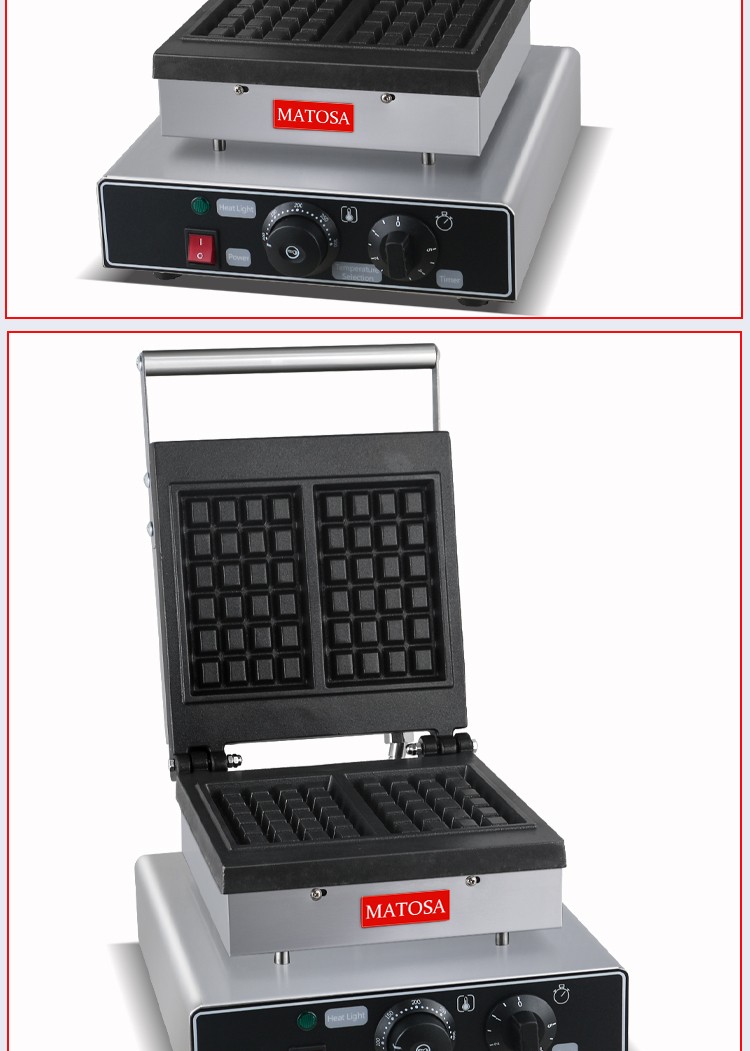 商用单头方形华夫炉FY-2210电热华夫炉 格仔饼商用烤饼机设备详情图8