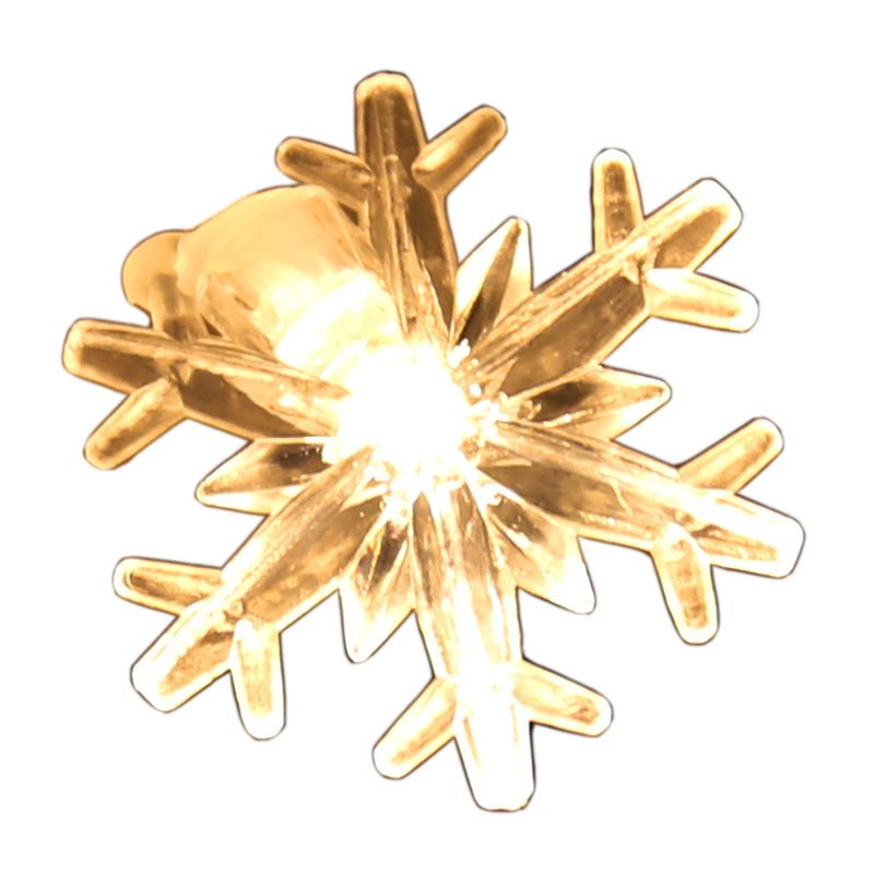 雪花灯串led小彩灯星星灯电池盒闪灯串圣诞节日ins装饰灯细节图