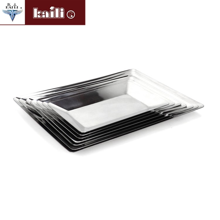 不锈钢长方盘客厅酒店水果盘蛋糕点心盘糖果盘工艺盘详情图4