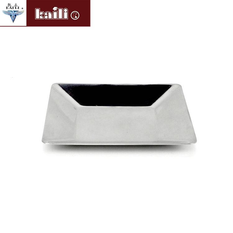 Stainless steel square plates, living room hotel fruit plates, cake and pastry plates, candy plates, craft plates Application Scenario