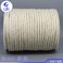 5mm挂毯绳手工编织用绳三股扭绳麻花绳环保纯棉 本白色陀螺绳图