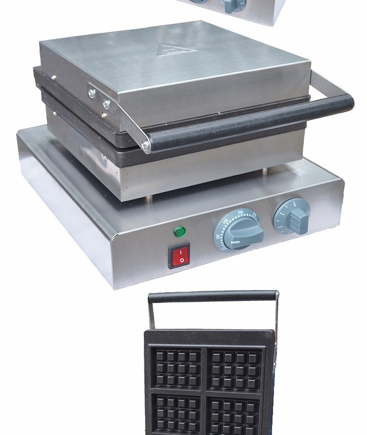 Electric single-head square waffle oven FY-2210D waffle machine, commercial baking machine, muffin machine, snack equipment detail image 3