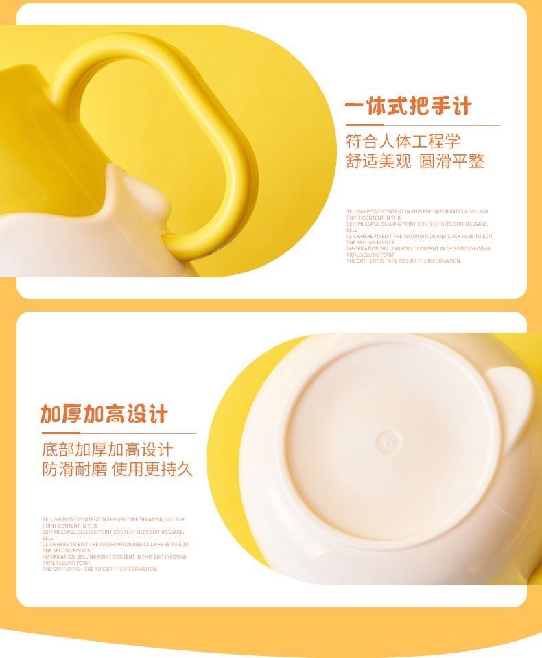 Wholesale of 2021 popular cartoon yellow chicken toothbrush cups, fashionable and cute household toothbrush cups for washing, brushing and rinsing detail image 12