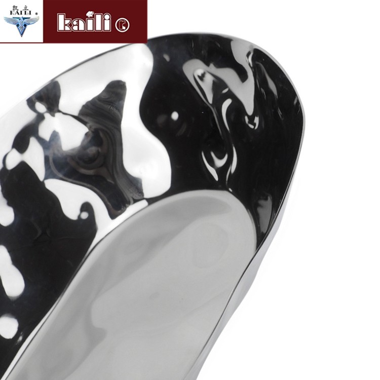 Stainless steel oval-shaped hand-hammered craft plates, living room hotel fruit plates, pastry plates, candy plates detail image 8