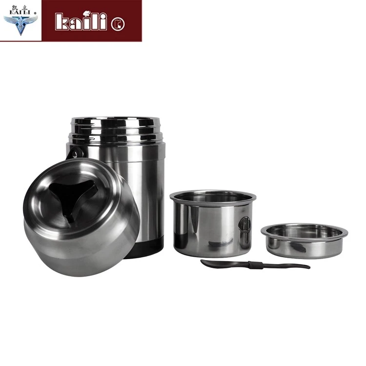 Stainless steel vacuum insulated pot, portable lunch box for students and office workers, extra-long insulated large-capacity bento pot detail image 5