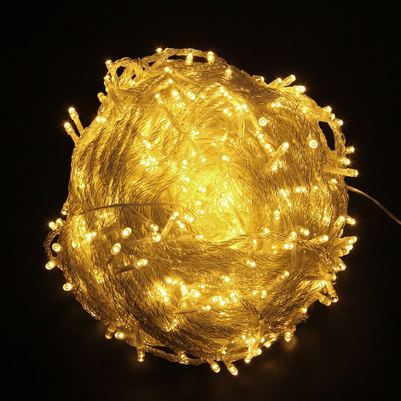 LED灯串100米2000灯彩灯闪灯串灯节日圣诞元旦户外装饰防水装饰灯细节图