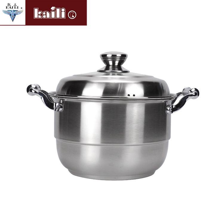复合钢单篦多用蒸锅加厚家用蒸包子馒头多用锅具产品图