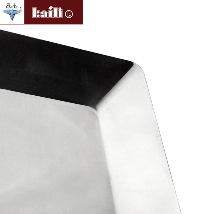 不锈钢长方盘客厅酒店水果盘蛋糕点心盘糖果盘工艺盘详情图3