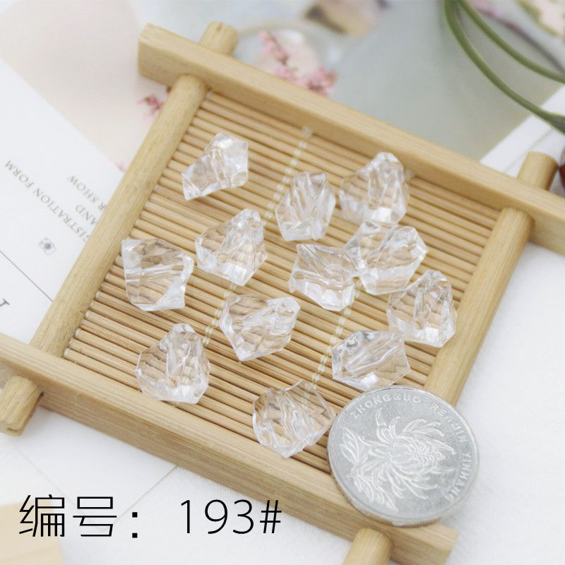 透明亚克力乱石冰块diy饰品配件散珠耳饰发饰吊坠配件鱼缸花假土