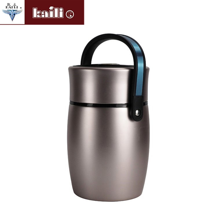 Stainless steel insulated pot for students and office workers, portable lunch box, vacuum, extra-long insulated, large-capacity bento pot detail image 2