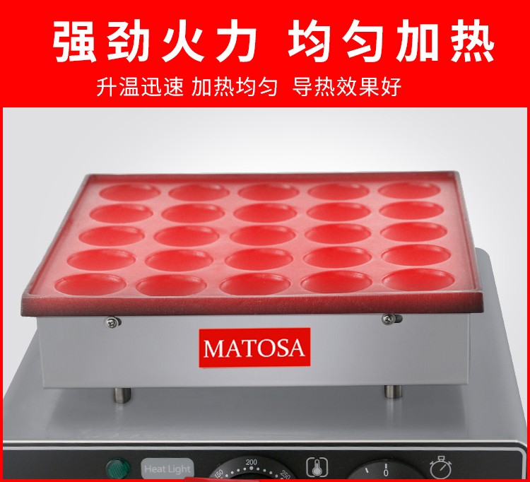 Máquina de muffins FY-2240 horno comercial de gofres máquina de dorayaki 25 agujeros de chapa croquetas torta shower horno detail image 6