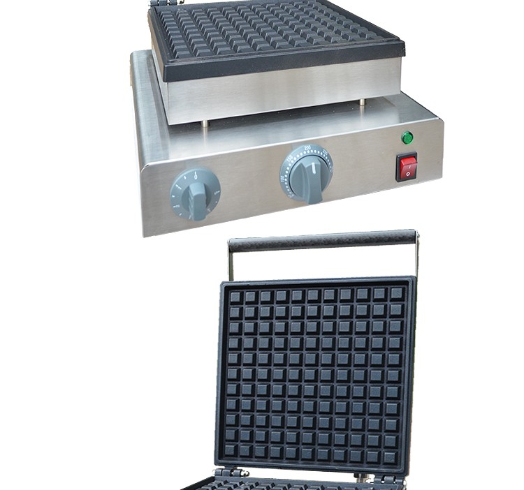 Horno de waffle eléctrico FY-2206-2D comercial muffins máquina cuadrado waffle plaga snack equipment detail image 4