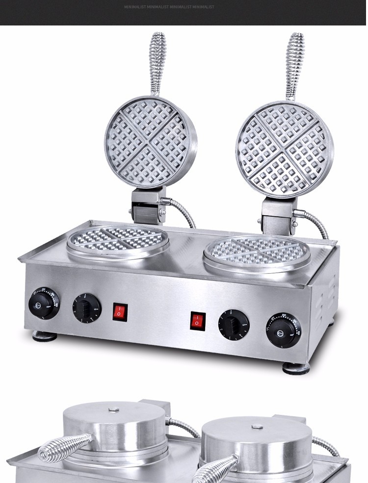 新款双头电热华夫炉FY-DWB-2松饼机 咖啡店格仔机  华夫饼机器详情图5