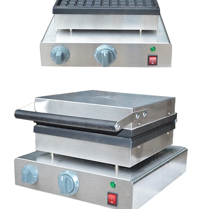 Horno de waffle eléctrico FY-2206-2D comercial muffins máquina cuadrado waffle plaga snack equipment detail image 6