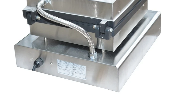Horno de waffle eléctrico FY-2206-2D comercial muffins máquina cuadrado waffle plaga snack equipment detail image 8