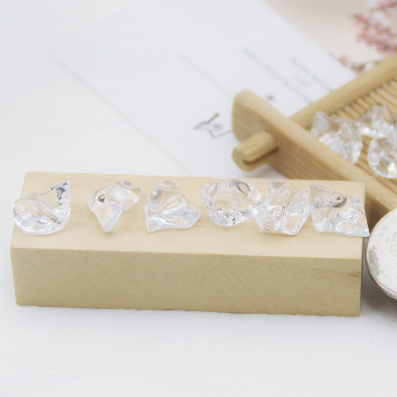 透明亚克力乱石冰块diy饰品配件散珠耳饰发饰吊坠配件鱼缸花假土详情图10