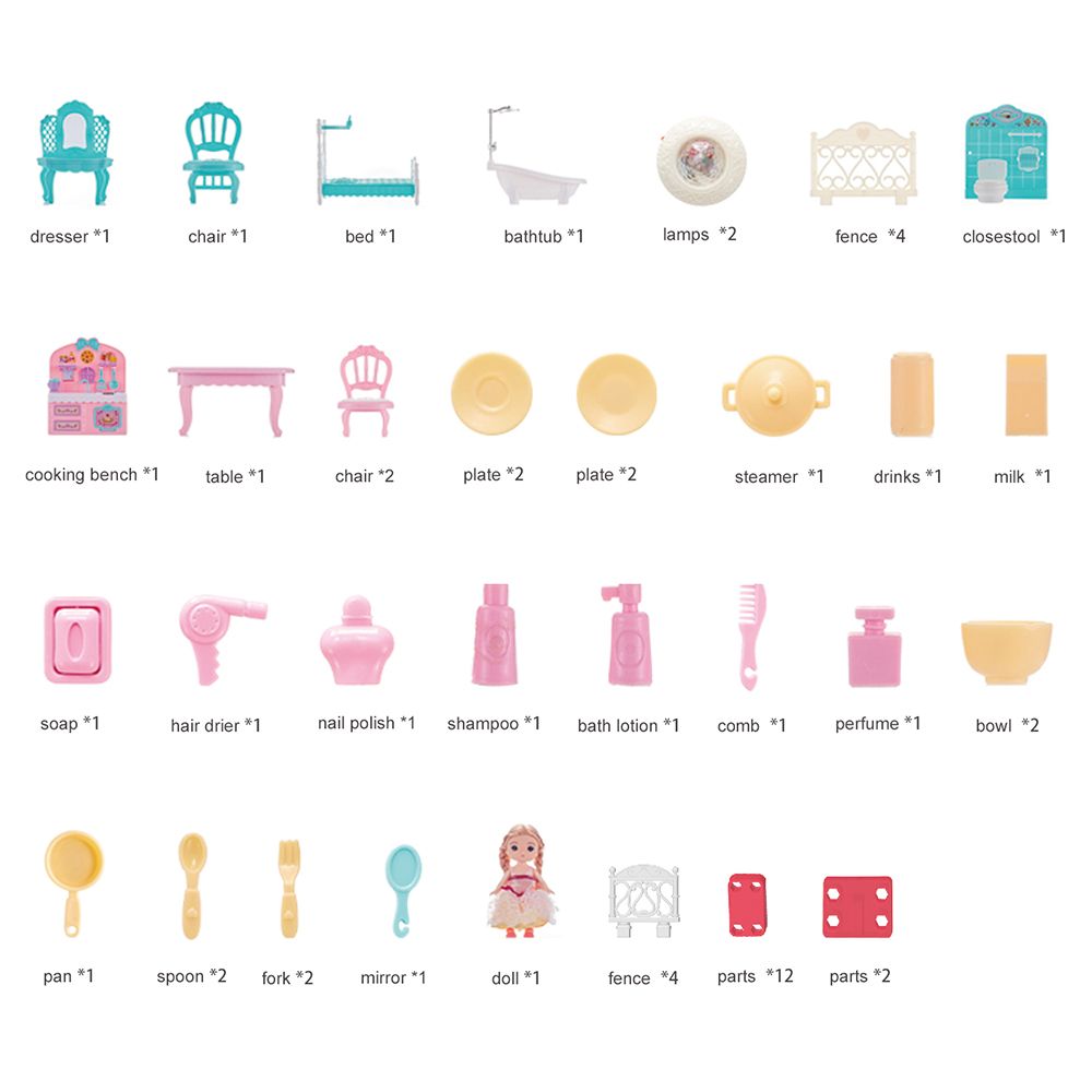 doll house/villa toy/城堡产品图