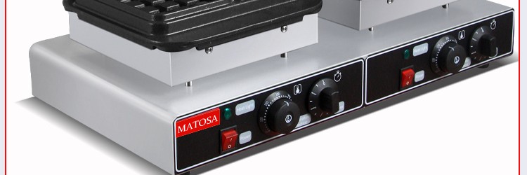 Commercial double-head square waffle oven FY-2280-2 electric waffle oven commercial baking equipment for grid cookies detail image 9
