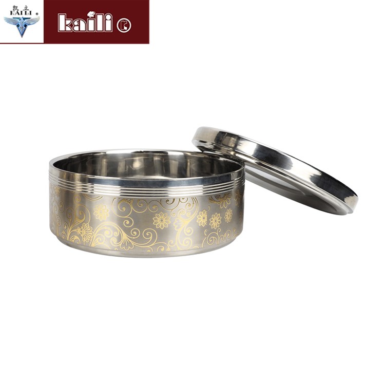 不锈钢双层隔热保温饭盒防溢密封提锅提篮多层便当盒详情图1