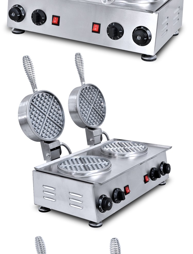 新款双头电热华夫炉FY-DWB-2松饼机 咖啡店格仔机  华夫饼机器详情图6