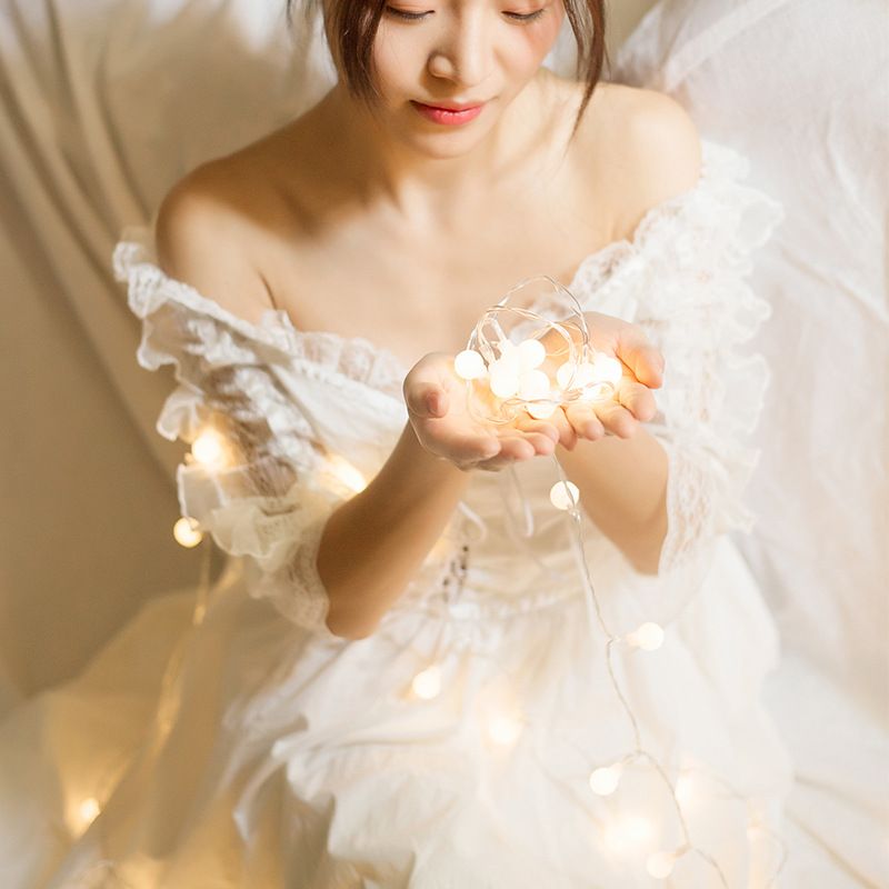 led string lights, usb remote control, spherical string lights, battery box, star lights, room Christmas decoration, outdoor starry sky colored lights details Picture