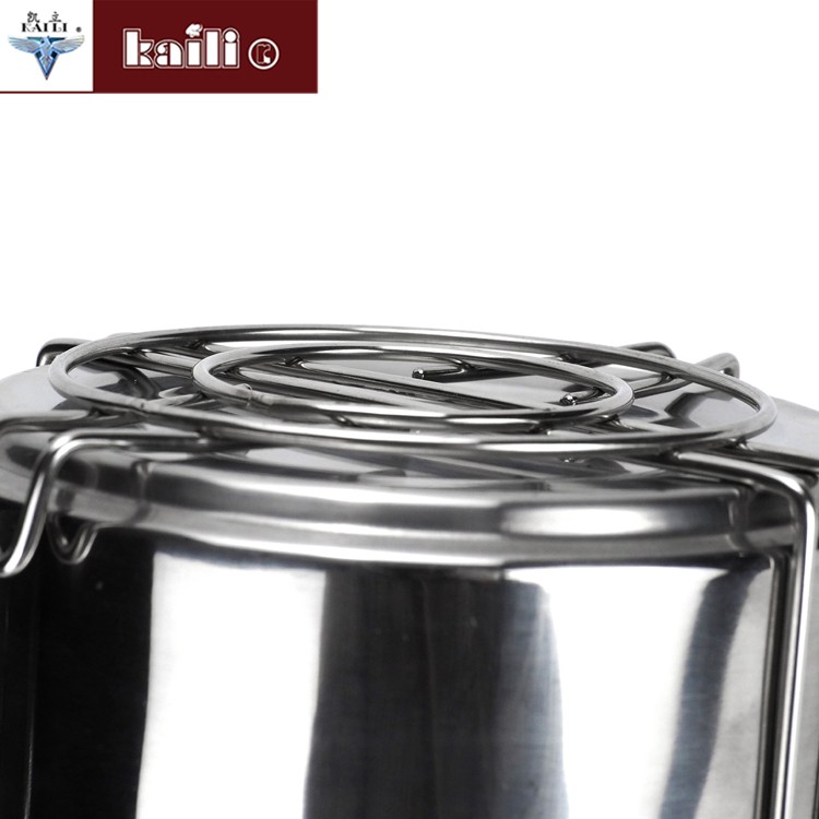 Stainless steel double-layer heat-insulating and heat-preserving lunch box, anti-overflow sealed pot and basket multi-layer bento box detail image 4