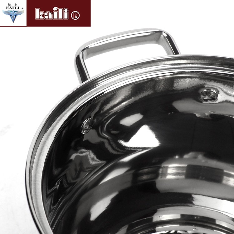 Stainless steel double-bottom extra-high pot, large-capacity soup pot, deepened and thickened stainless steel porridge cooking pot, soup pot detail image 6