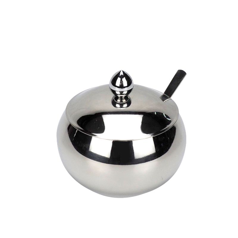 304不锈钢单味调味盒调味架家用调味罐味精鸡精罐亮光加大加厚