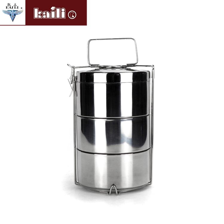 Stainless steel double-layer heat-insulating and heat-preserving lunch box, anti-overflow sealed pot and basket multi-layer bento box Specification image