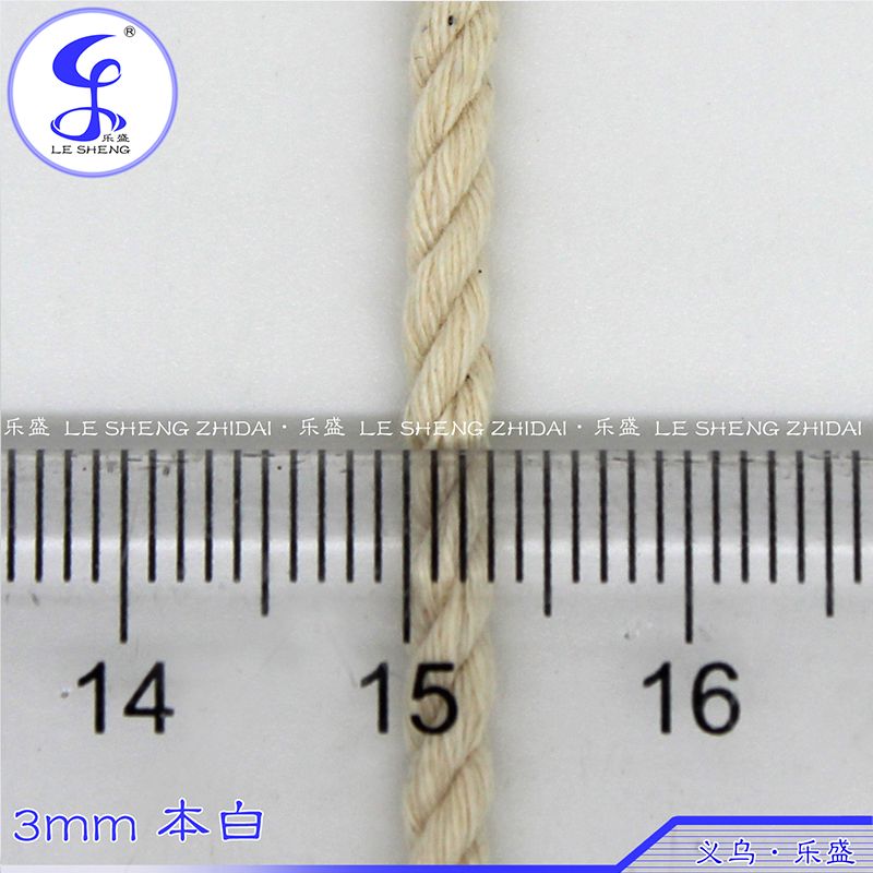 3Mm21s White Three Strands Twisted Rope Hand-Made Rope Tapestry Decorative Rope Draw Rope Plain Chicken Pure Cotton String Application Scenario