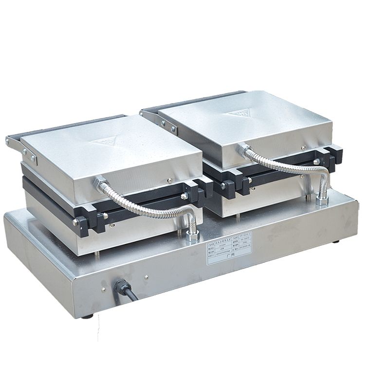 Horno de gofres cuadrado de dos cabezas eléctrico comercial FY-2210-2 máquina de muffins máquina de tartan horno de gofres máquina de hornear de gofres Specification image